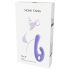 Nomi Tang Flex Bi - Uppladdningsbar vibrator med klitorisstimulerare (lila)