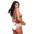 Baci - Blommig spets-BH-set + öppen trosa - M/L