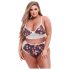 Baci Plus Size - Blommig spets-bh set