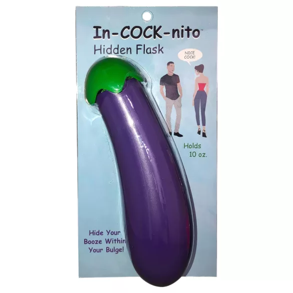 In-cock-nito - vattenflaska dildoformad - lila