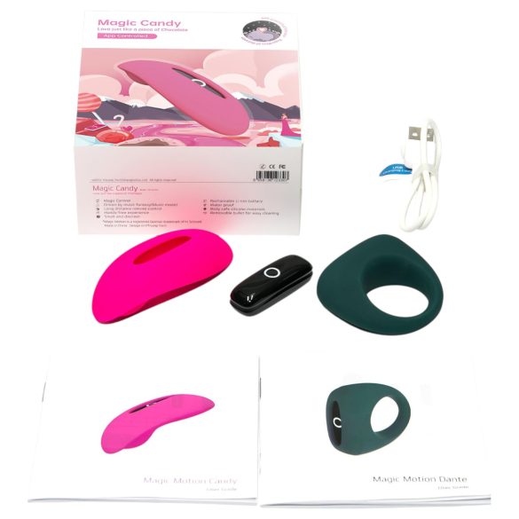 Magic Motion - parvibrator set - rosa/grön