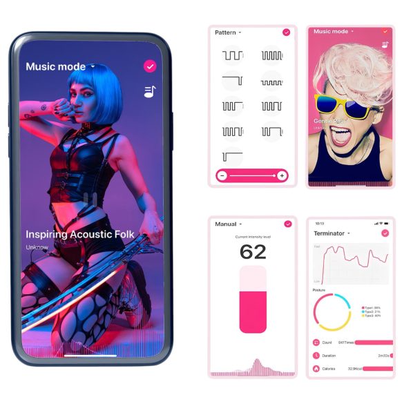 Magic Motion - parvibrator set - rosa/grön