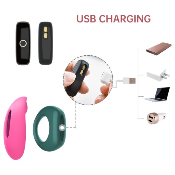 Magic Motion - parvibrator set - rosa/grön