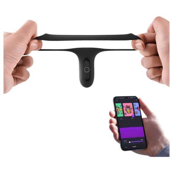 Magic Motion Rise - vibratorring med app - uppladdningsbar - svart