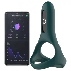   Magic Motion Rise - App‑styrd vibrerande penisring för män (grön)