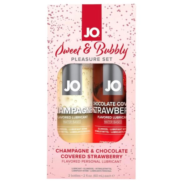 JO Bubbel & Bärs Choklad- & Jordgubbsgelé - 2-pack