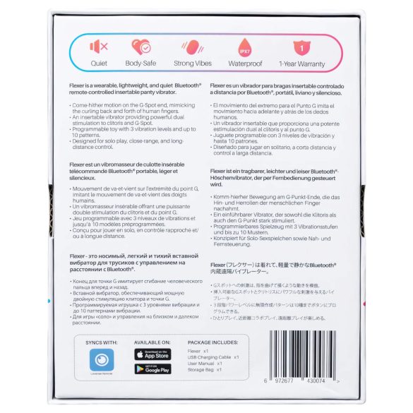 Lovense - vibrator trosor 2-i-1 uppladdningsbar - rosa