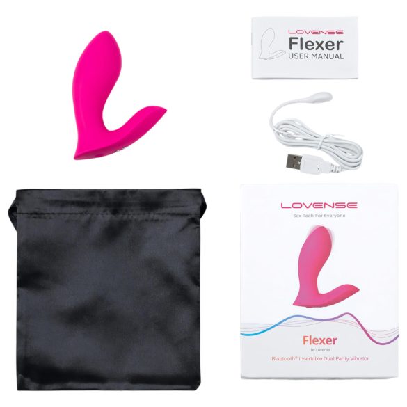 Lovense - vibrator trosor 2-i-1 uppladdningsbar - rosa