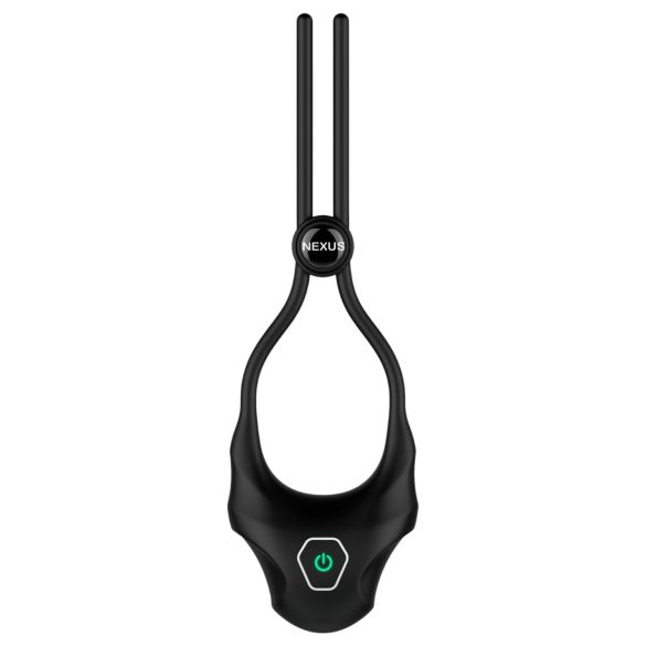 Nexus Forge - Justerbar Vibrationsring för Män (Svart)