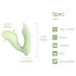 Magic Motion Umi - smart 2-i-1 vibrator (grön)