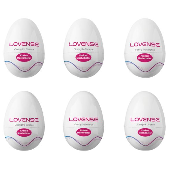 LOVENSE Kraken - Äggmasturbator - 6st (vit)