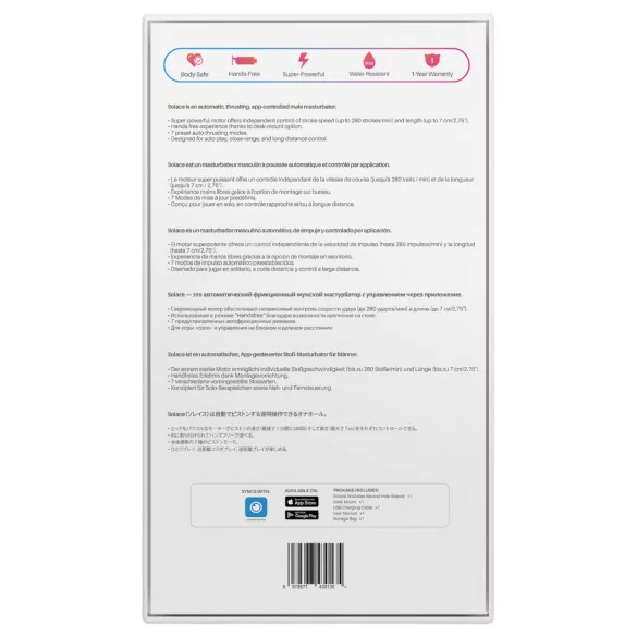 LOVENSE - Masturbator - Automatisk upp-och-ner-rörelse - Svart