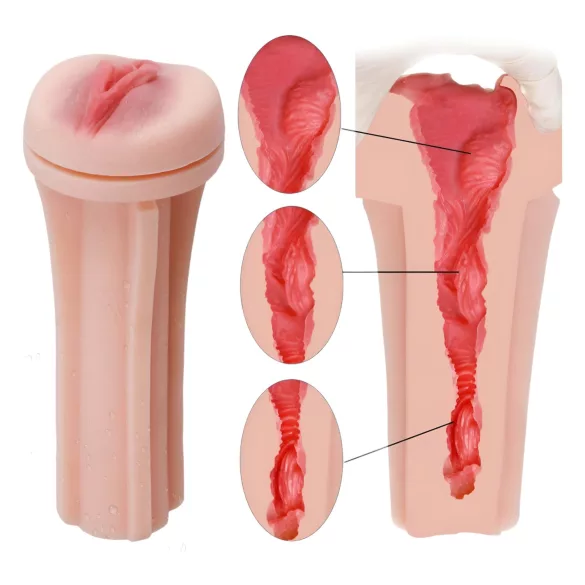 Tracy's Dog - 3D onanihylsa - realistisk vagina - svart/natur