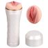 Tracy's Dog 3D Stroker - naturtrogen vagina i fodral (vit-natur)