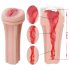 Tracy's Dog 3D Stroker - naturtrogen vagina i fodral (vit-natur)