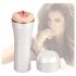 Tracy's Dog 3D Stroker - naturtrogen vagina i fodral (vit-natur)
