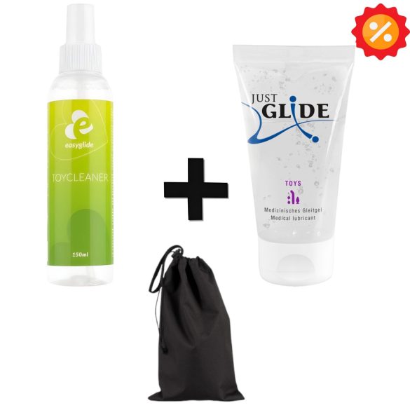 Erotiksett: väska, desinfektion & glidmedel