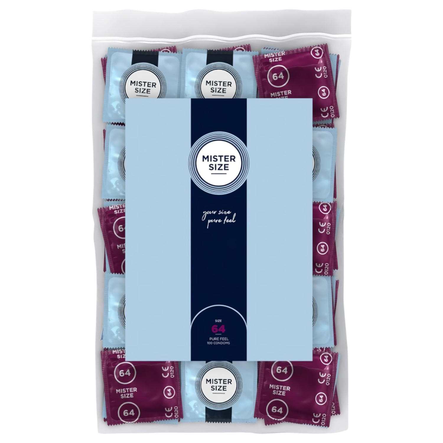 Mister Size - tunn kondom - 64mm - 100-pack