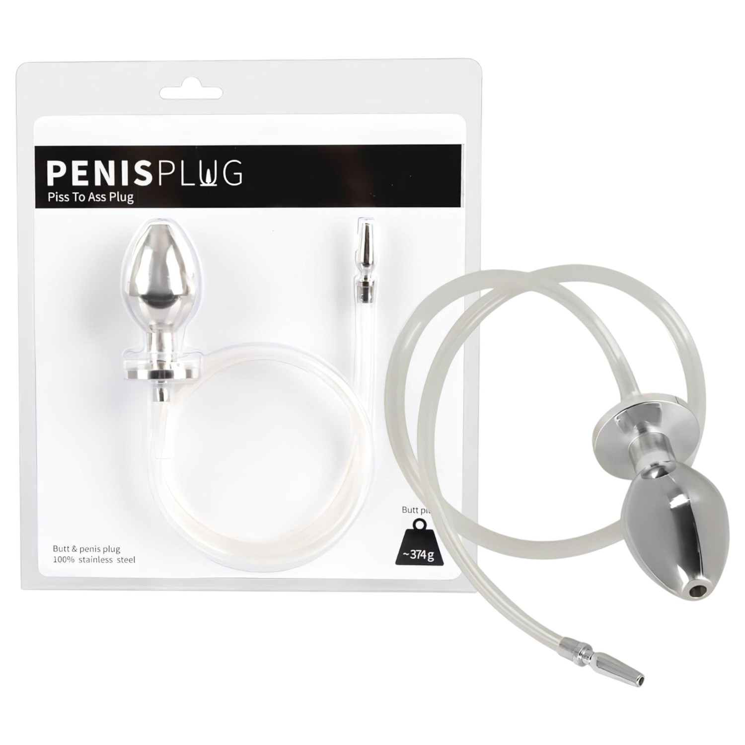 You2Toys - Piss to Ass Plug - ihålig analplugg med urinrörsutvidgare