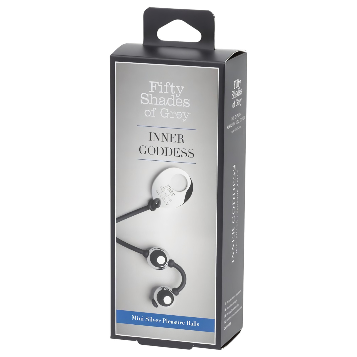 Fifty Shades of Grey - geishakulor mini - metallisk silver