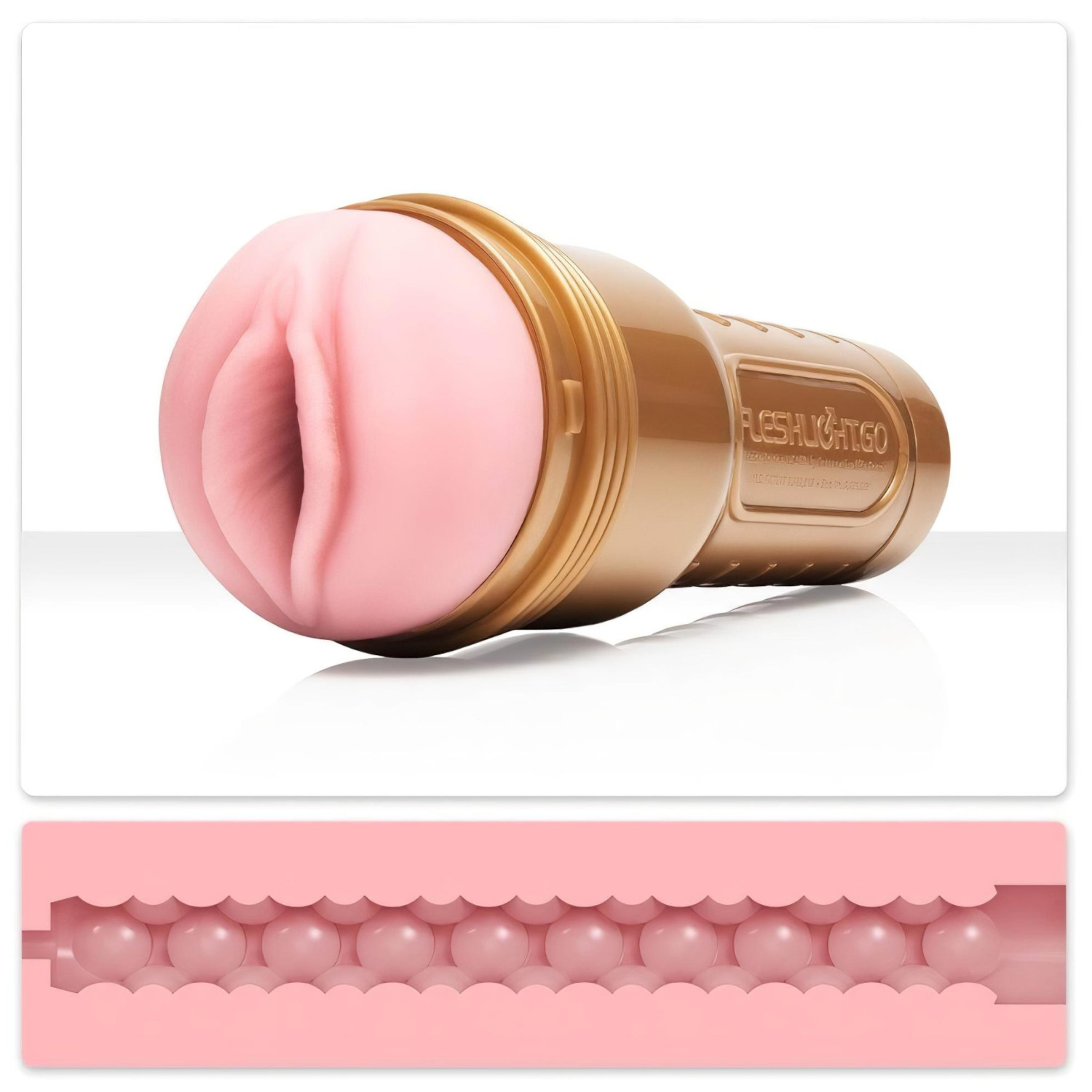 Fleshlight GO Stamina Training Unit Lady - kompakt vagina (rosa)