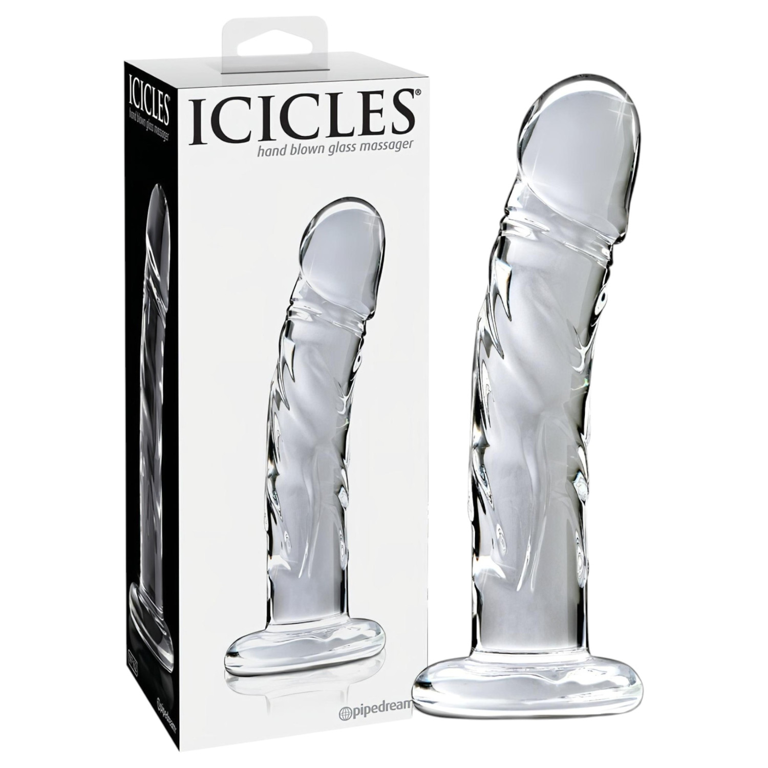 Icicles No. 62 - dildo med penisform - glas - transparent