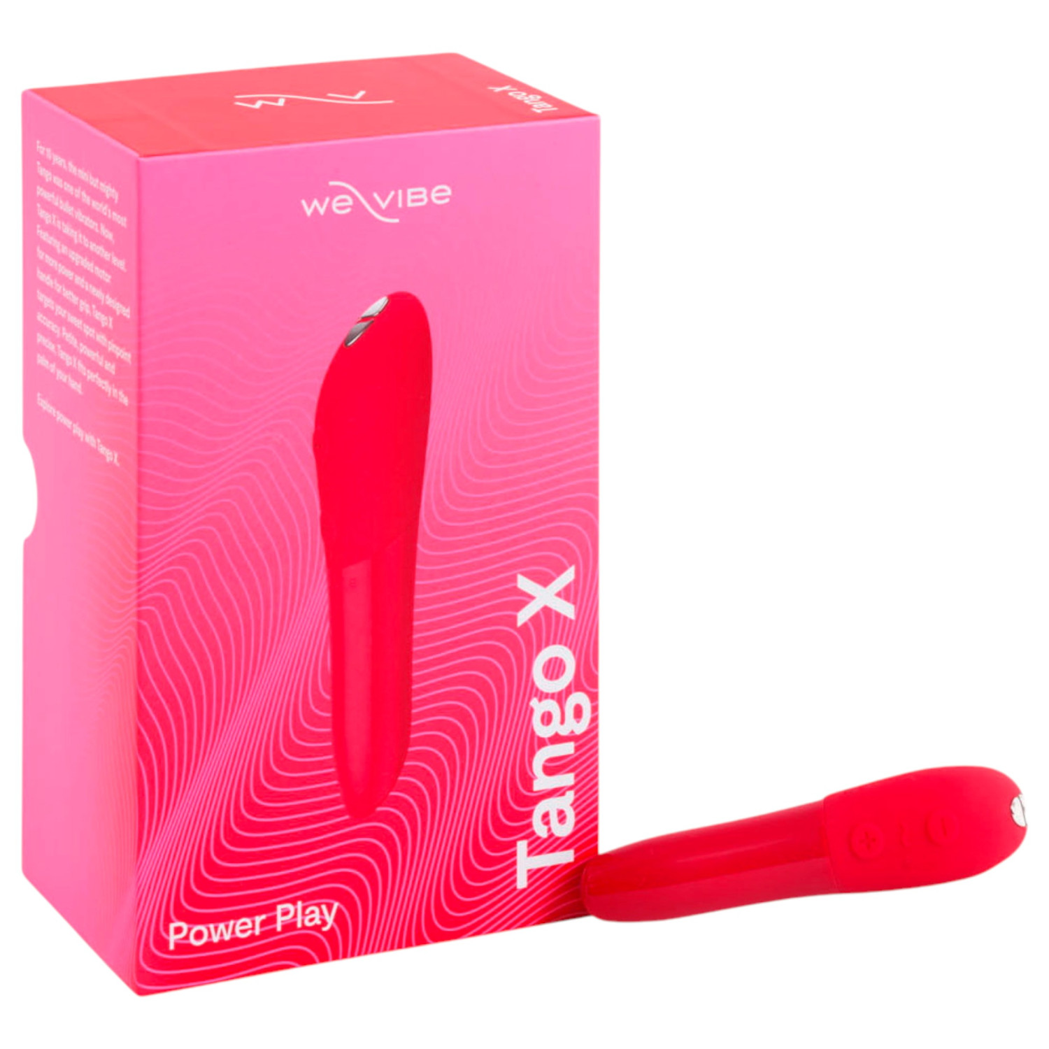 We-Vibe Tango X - uppladdningsbar stavvibrator - vattentät - korall