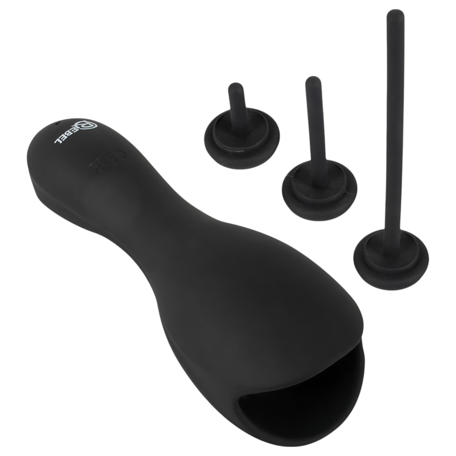 Rebel - penispump med dilator (svart)
