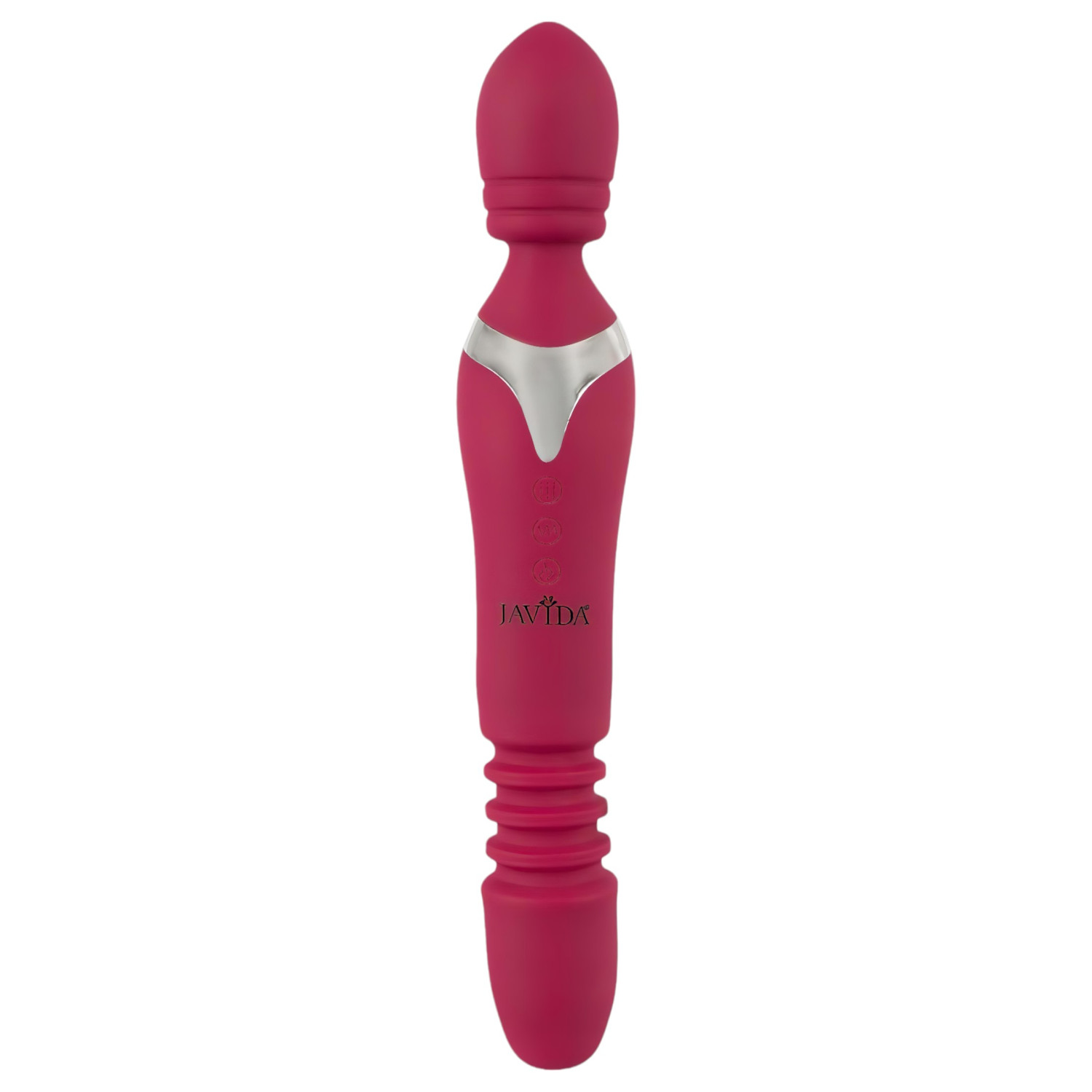 Javida Thrusting - 3-i-1 masserande vibrator (röd)