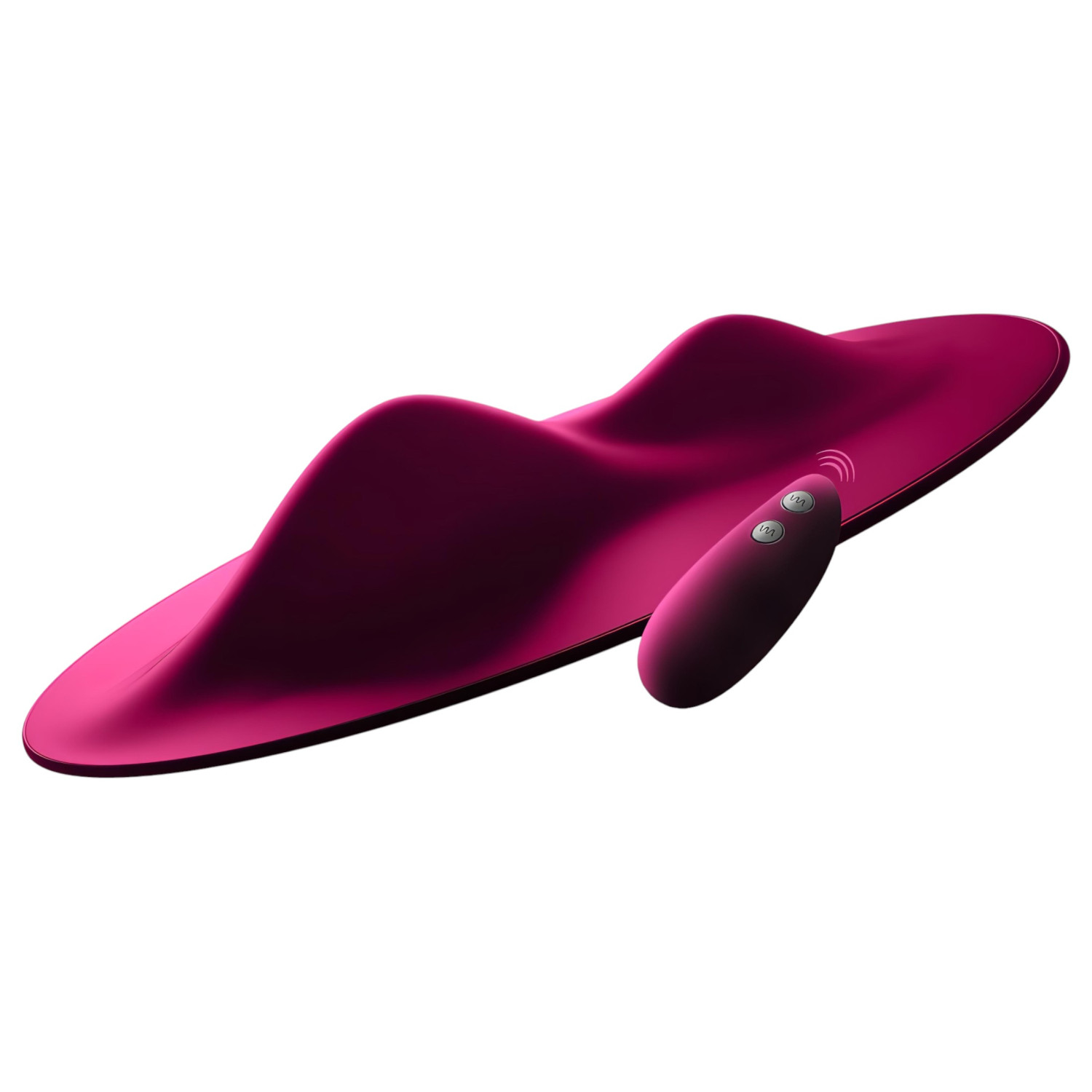 VibePad - kuddevibrator med 2 motorer - fjärrstyrd - lila