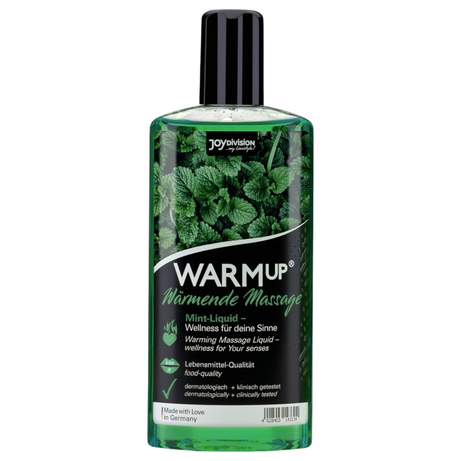 JoyDivision - värmande massageolja - mint - 150ml