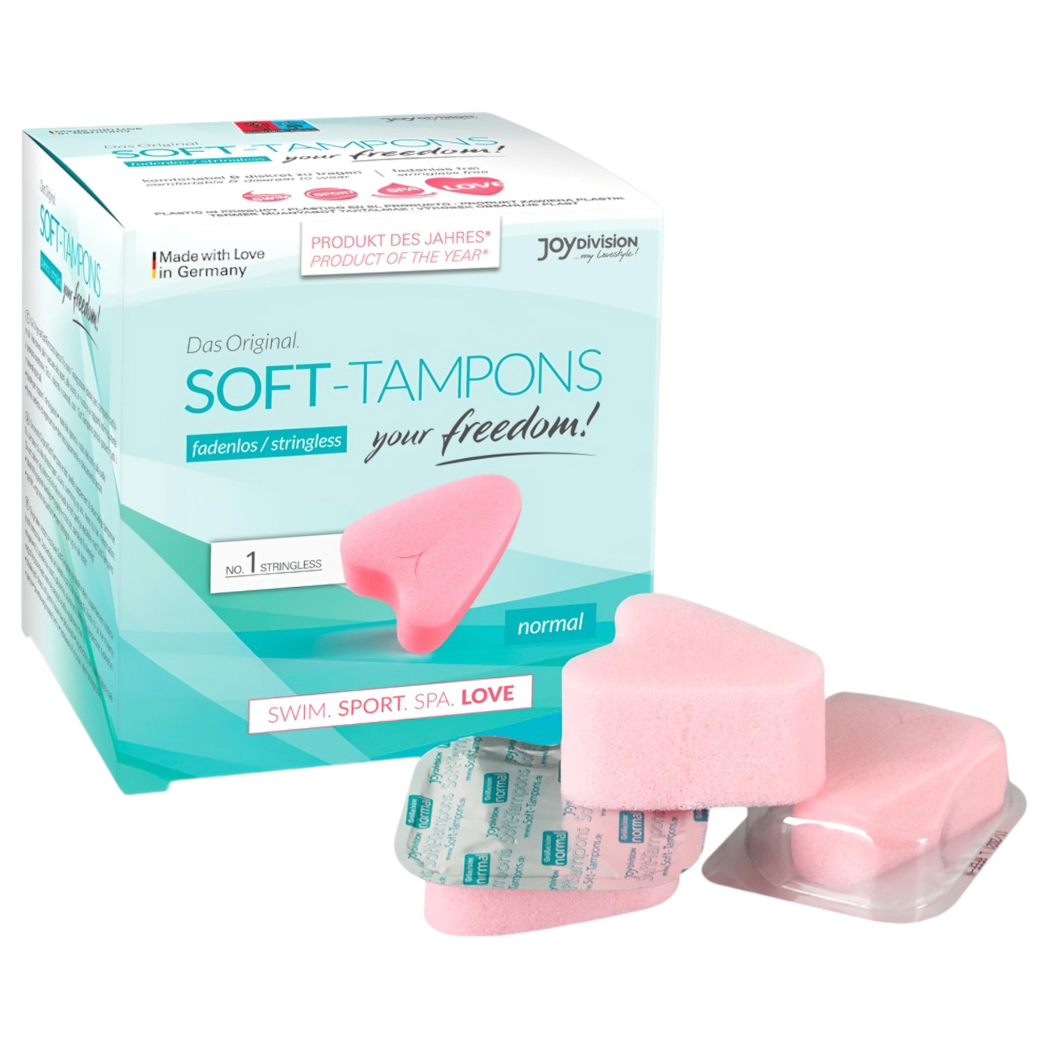 JoyDivision Soft-Tampons - mjuka tamponger utan snöre (3 st)