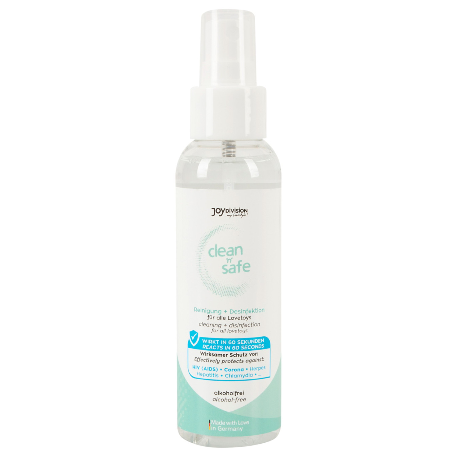 JoyDivision Clean Safe - desinfektionsspray och rengöring - 100ml
