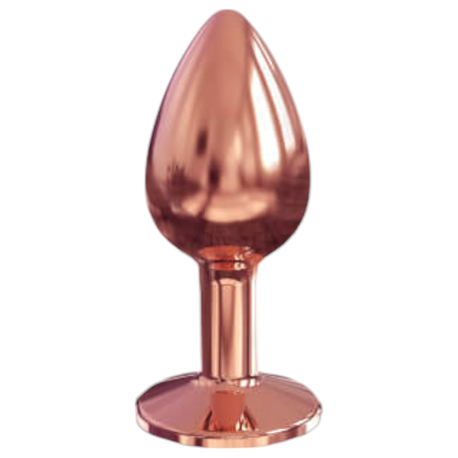 Dorcel Diamond Plug S - analplugg i aluminium - liten (roséguld)