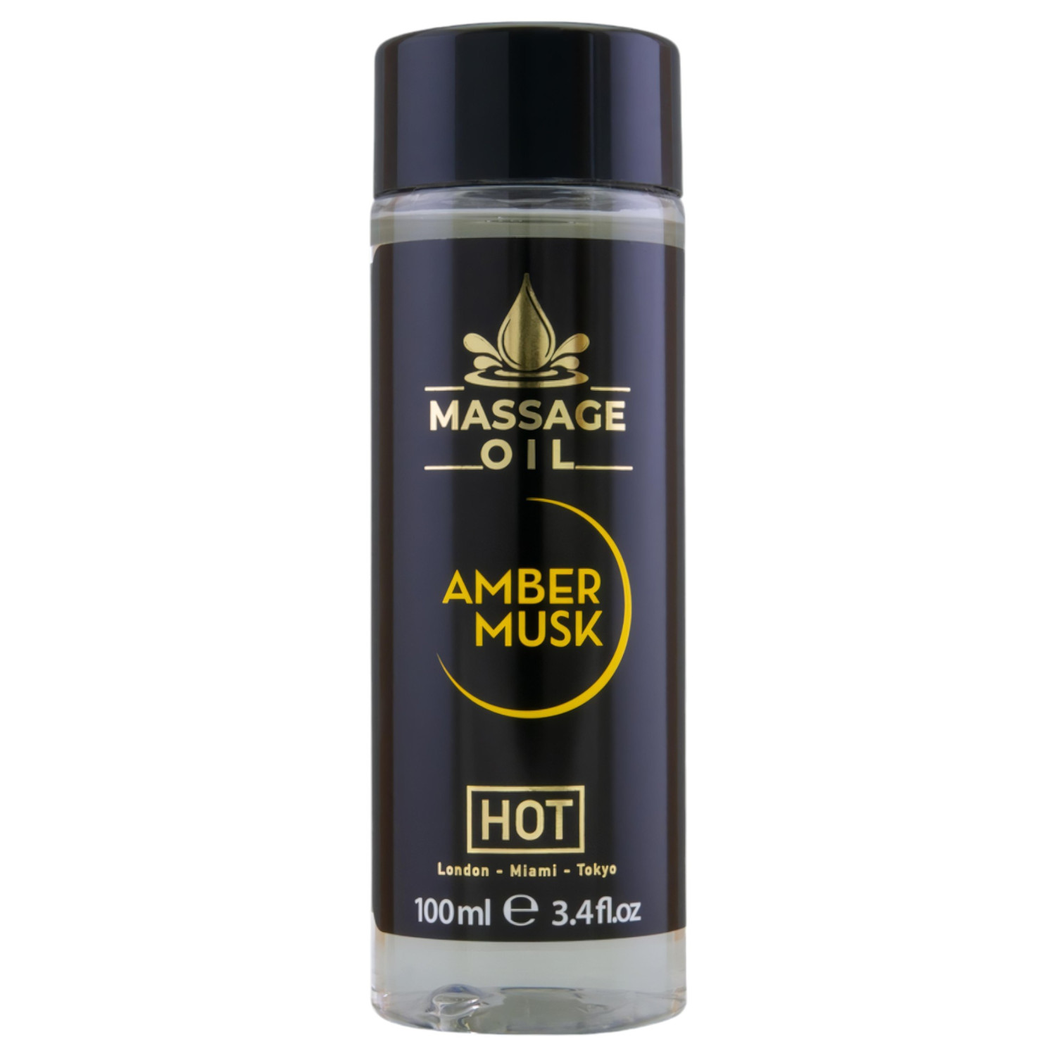 HOT - massageolja - bärnsten mysk - 100 ml