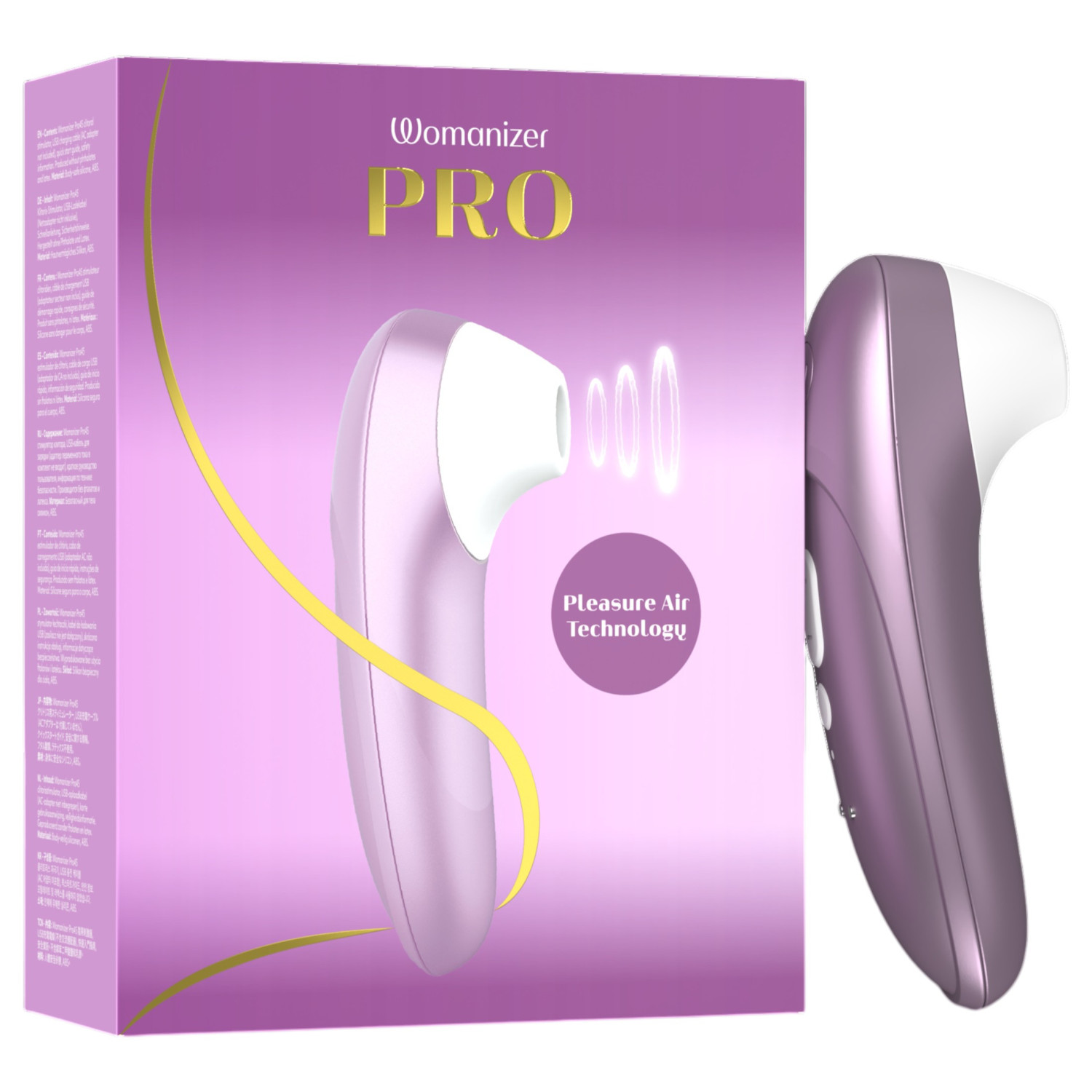 Womanizer Pro - lufttrycksstimulator för klitoris (lila)
