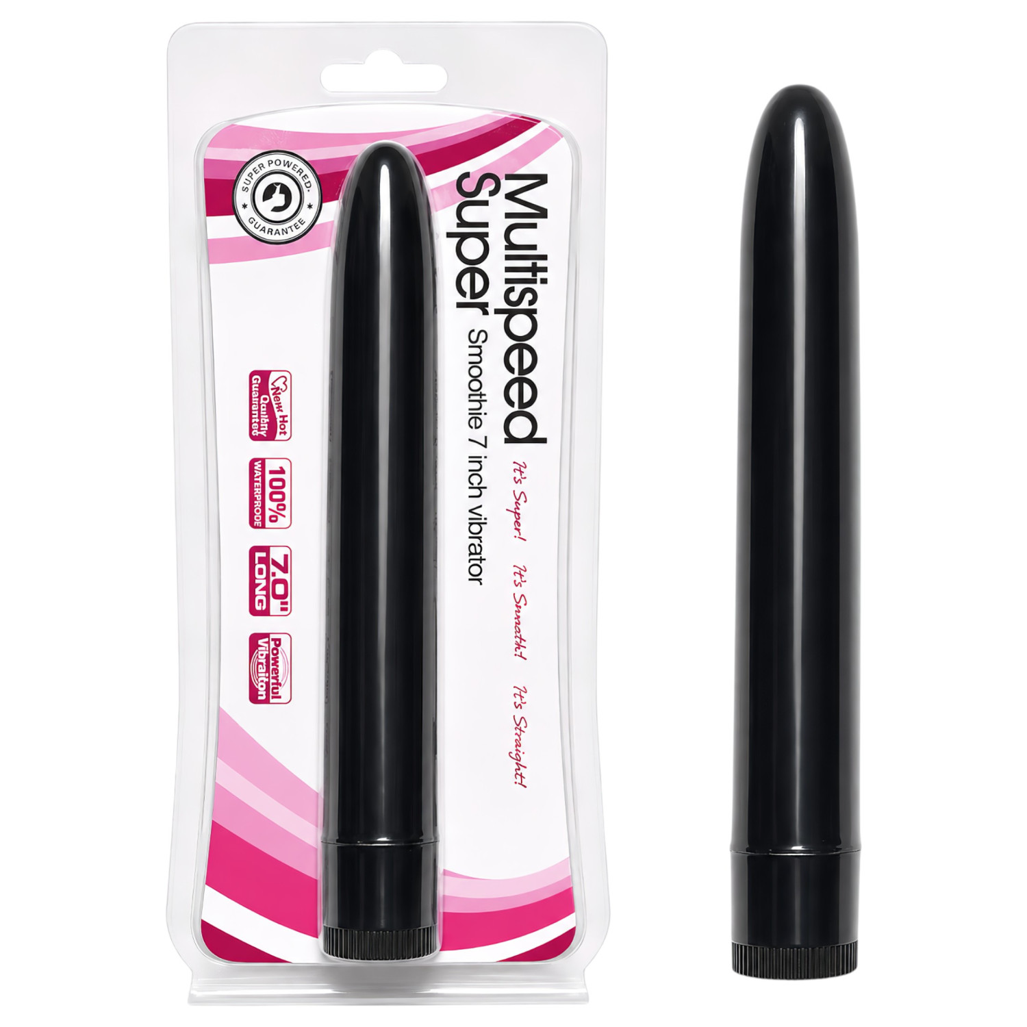 Lonely Multispeed - stavvibrator (svart)