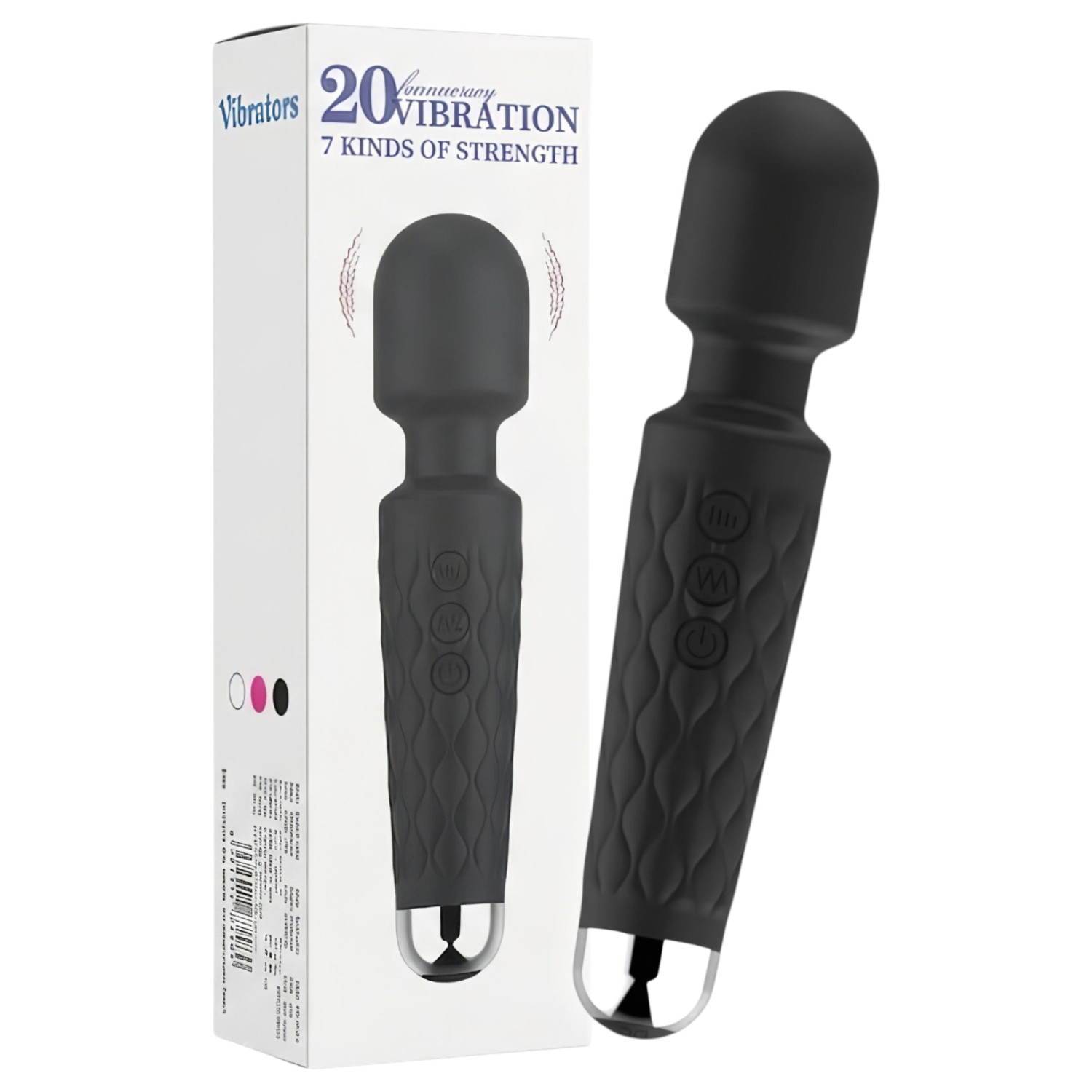 Lonely - vibrator med massagefunktion - 20 funktioner - uppladdningsbar - svart