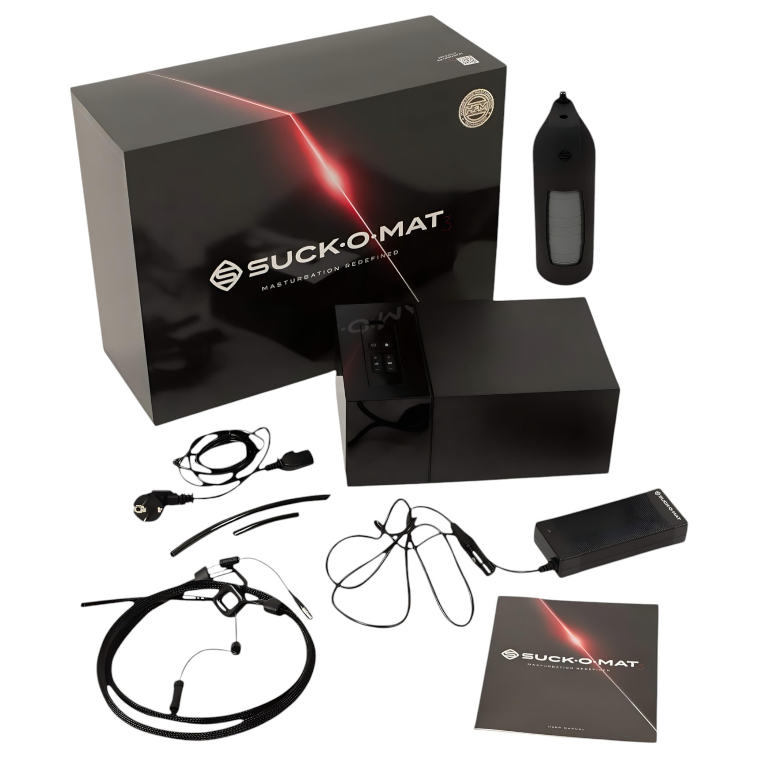 Suck-O-Mat 3.0 - automatisk masturbator - nätadapter