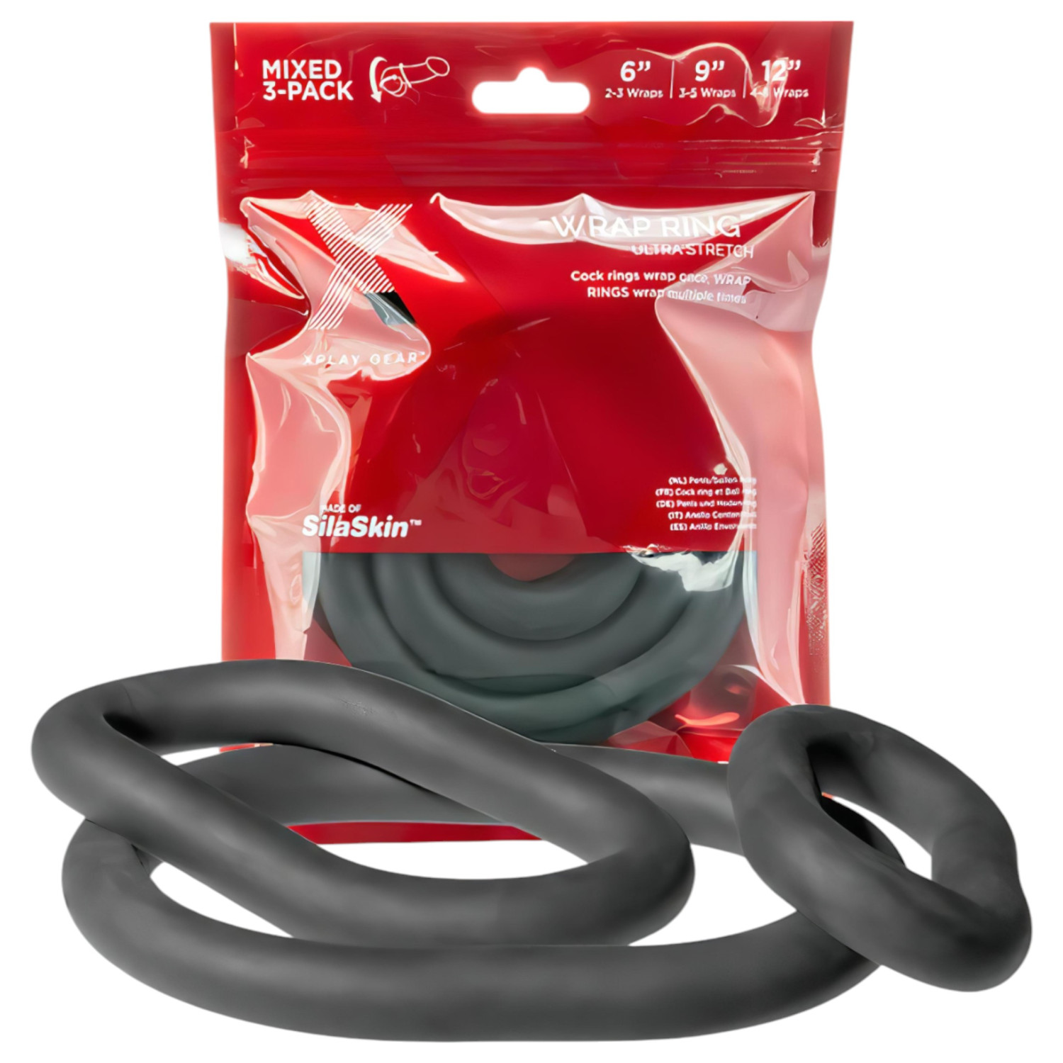 Perfect Fit - penisring set - extra tjock - svart (3-pack)