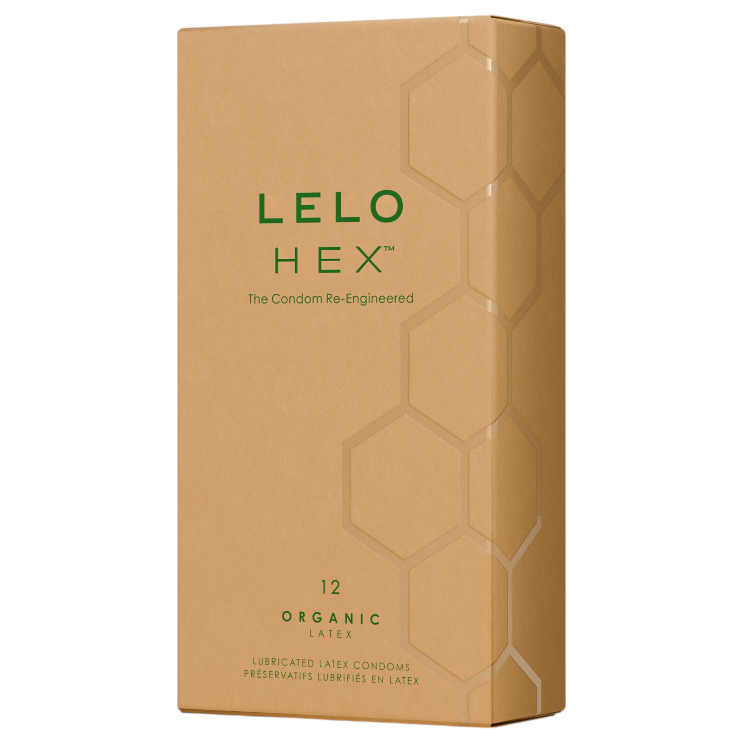 LELO Hex Organic - kondomer - extra tunn latex - 12 st