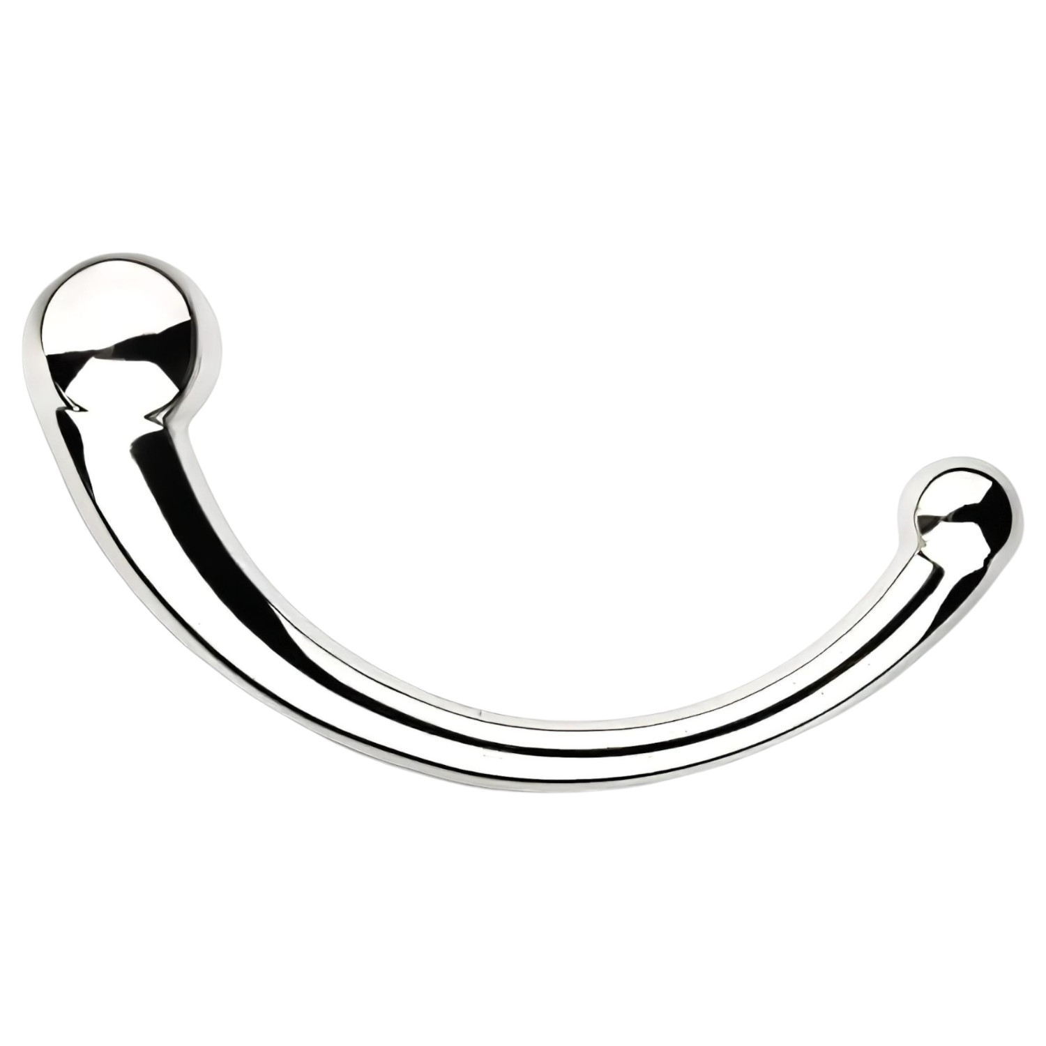 NJOY Pure Wand - anal krokdildo (silver)