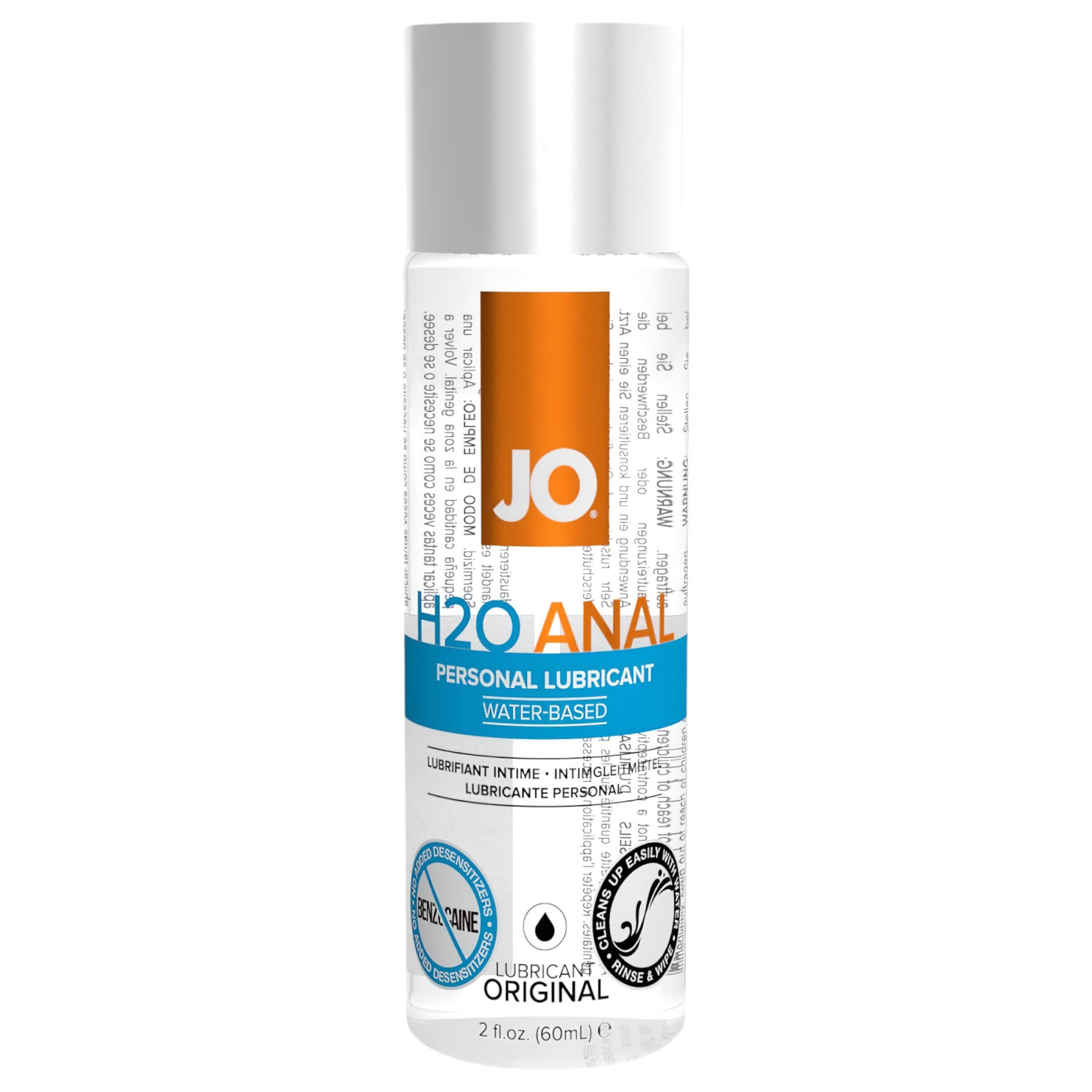 System JO - H2O Anal Original - vattenbaserat analt glidmedel (60 ml)