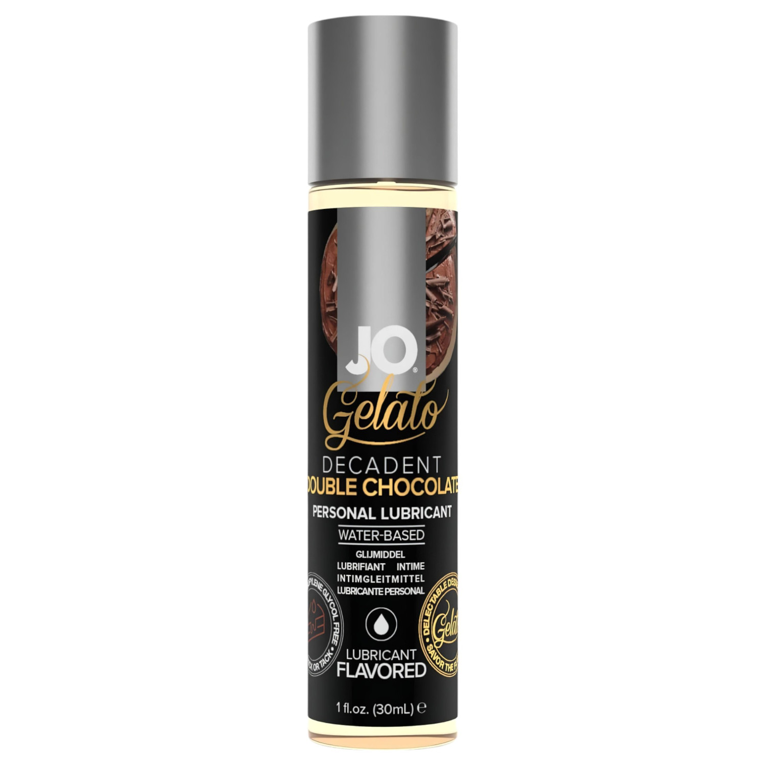 System JO - Gelato dubbel choklad - ätbar, vattenbaserad glidmedel (30 ml)